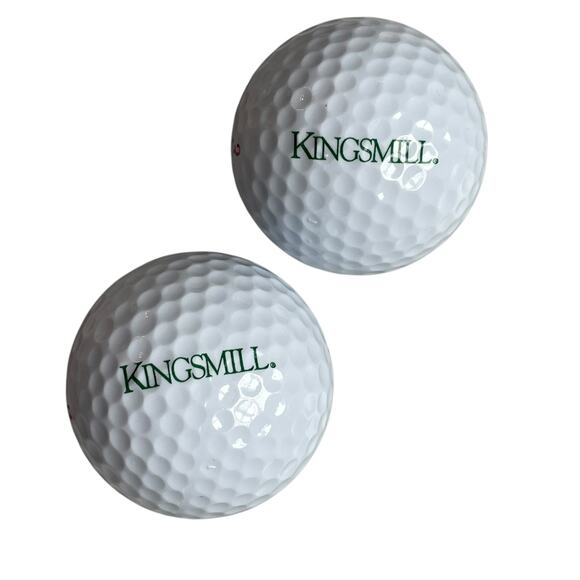 Kingsmill Resort Logo Golf Ball Lot of 2 Promo Williamsburg Virginia Course - Picture 1 of 6